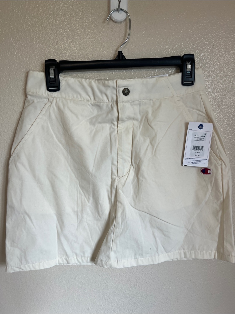 Champion Women's Cream Mini Skirt